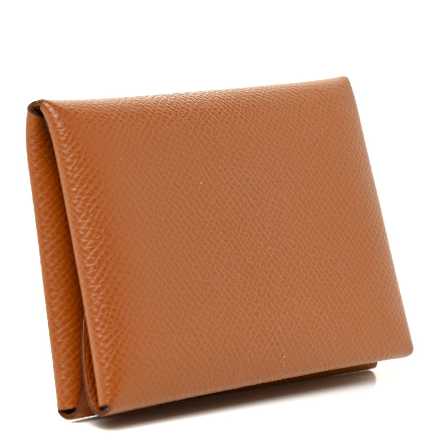 Hermes Epsom Calvi Duo Card Case Gold 3 of 11