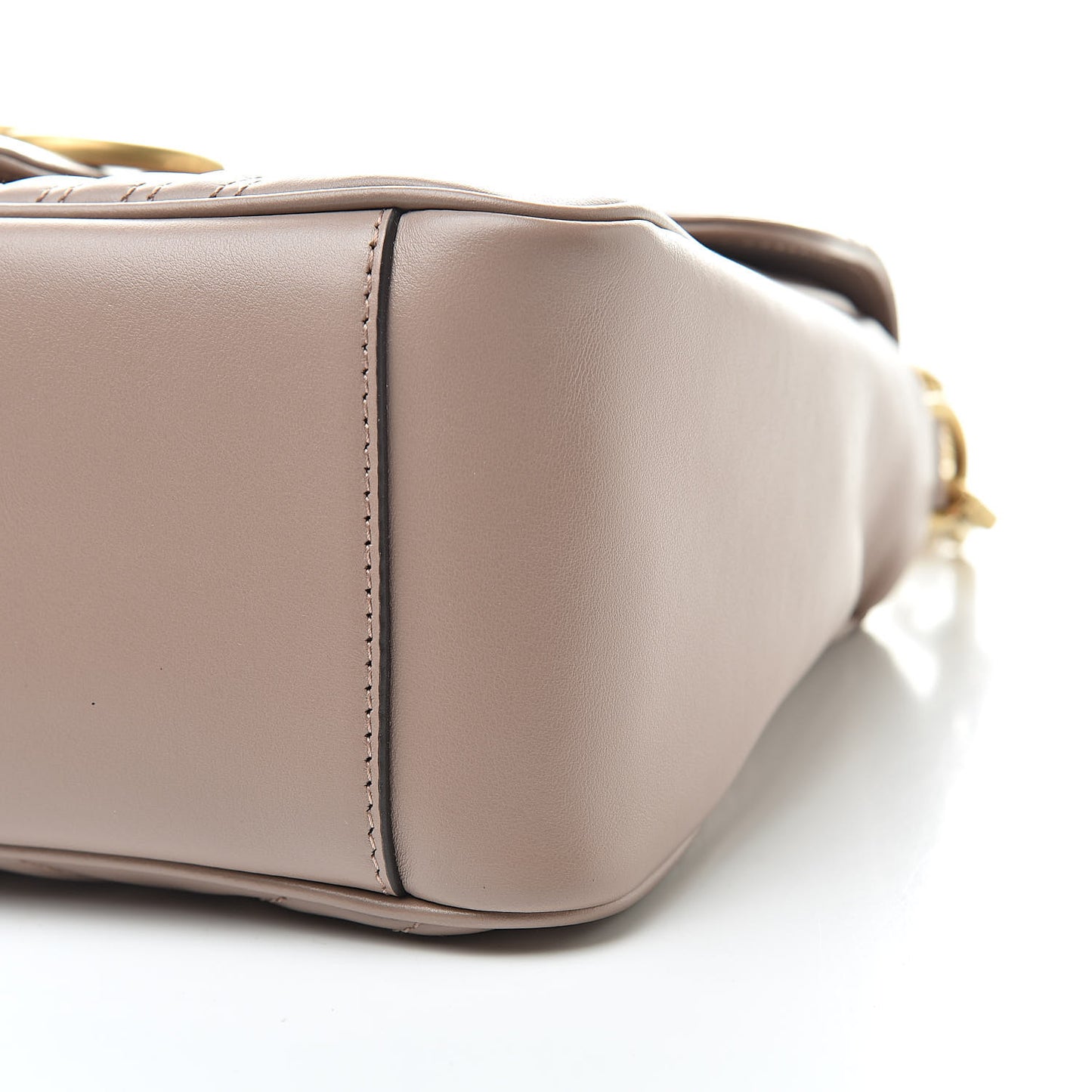 Calfskin Matelasse Small GG Marmont Top Handle Shoulder Bag Porcelain Rose