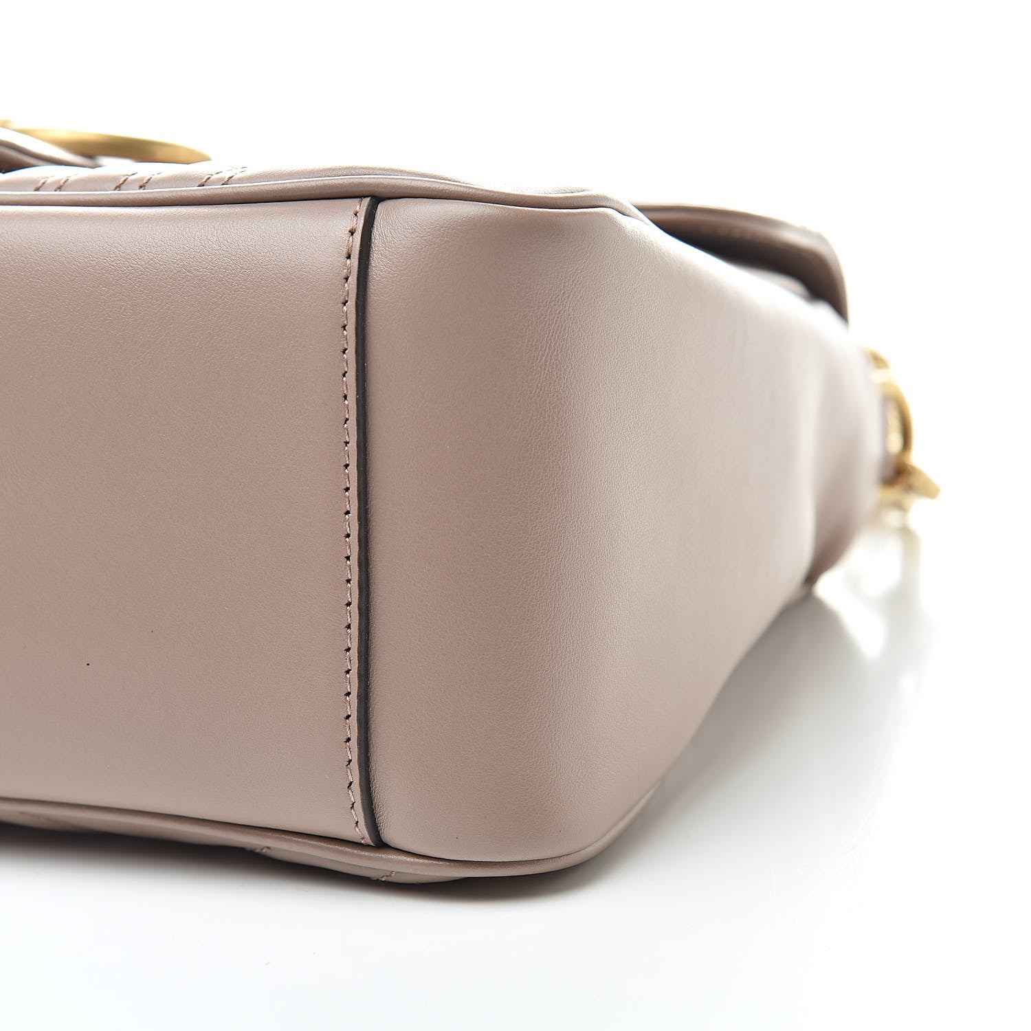 Gucci Calfskin Matelasse Small GG Marmont Top Handle Shoulder Bag Porcelain Rose 11 of 12