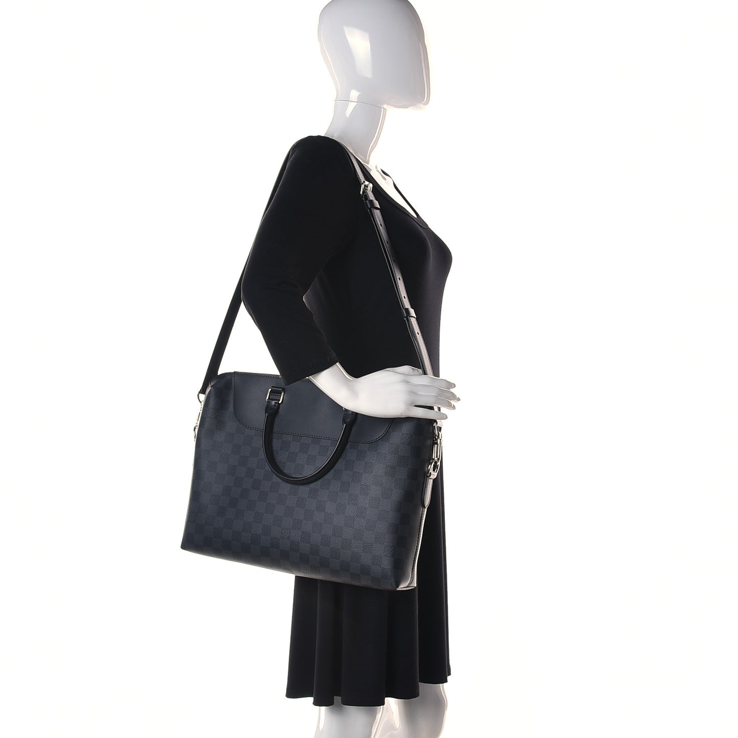Damier Graphite Porte-Documents Jour