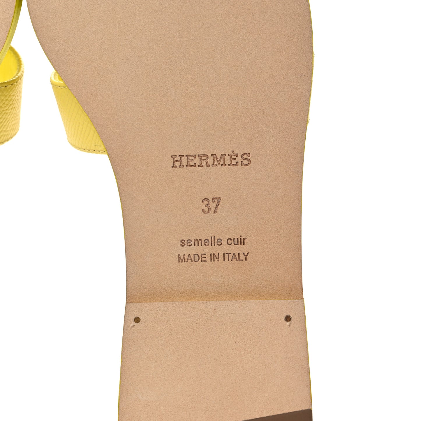 Epsom Oran Sandals 37 Jaune Curcuma