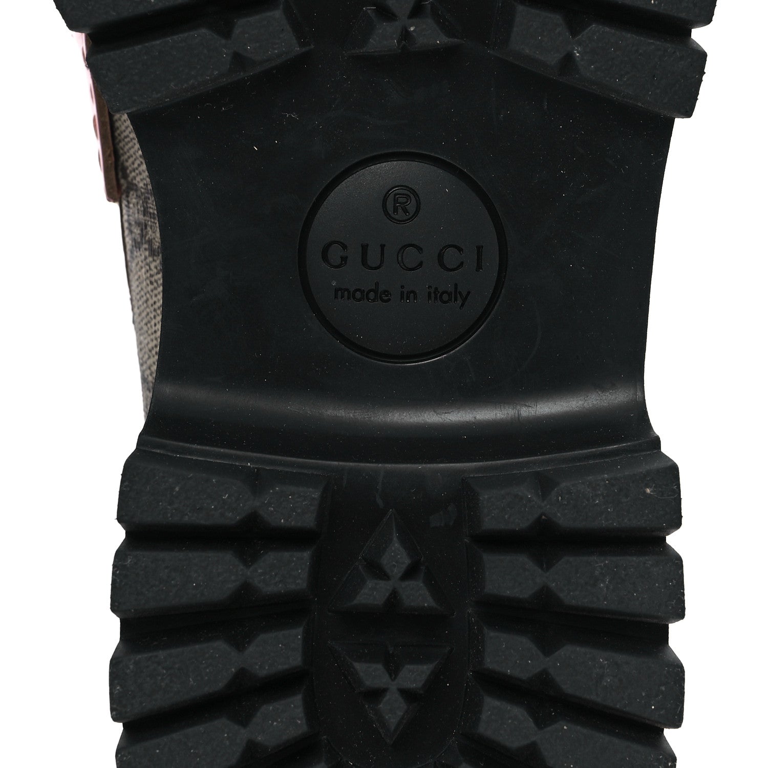 Gucci GG Supreme Monogram Cordovan Lux Womens Harald Horsebit 25mm Platform Loafers 37.5 Beige Sugar Pink Crop Shine Purple Marine 7 of 9