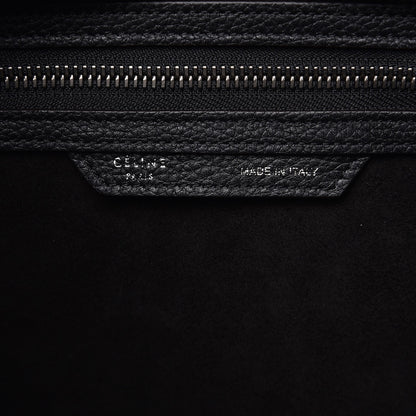 Celine Drummed Calfskin Micro Luggage Black 6 of 10