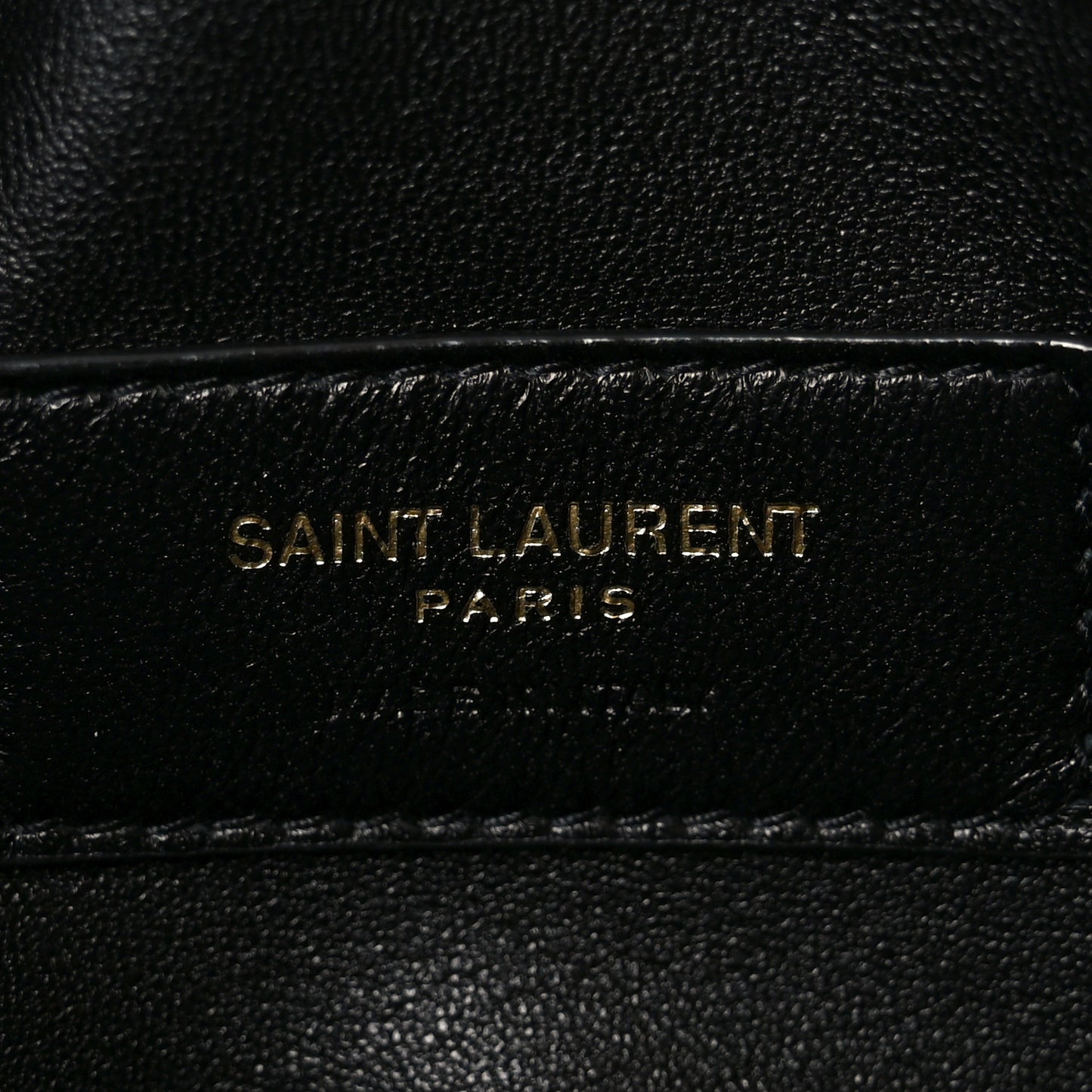 Lambskin Quilted Gaby Zipped Pouch Black
