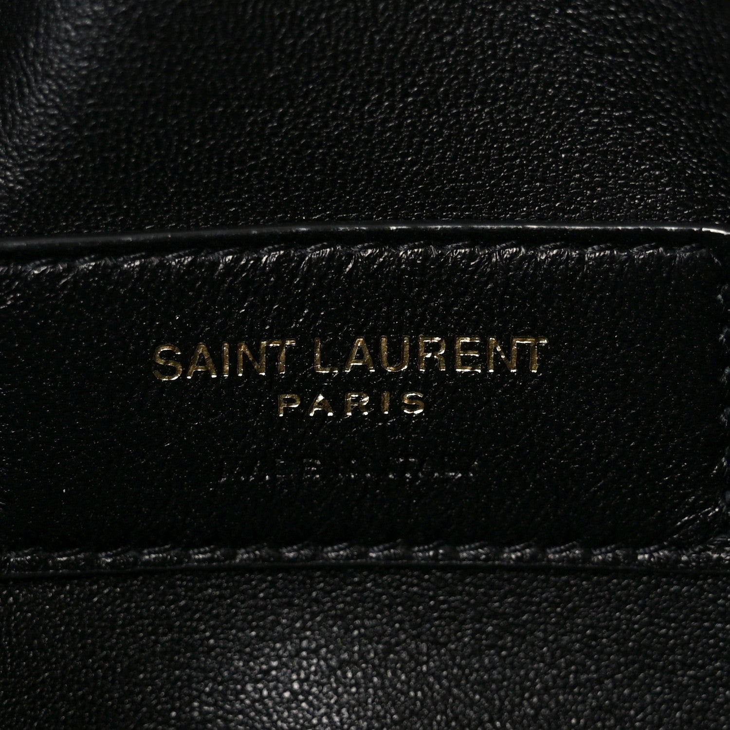 Saint Laurent Lambskin Quilted Gaby Zipped Pouch Black 6 of 10