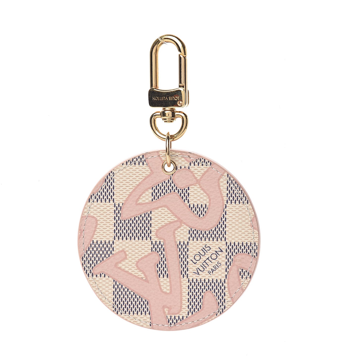 Damier Azur Tahitienne Bag Charm Key Ring
