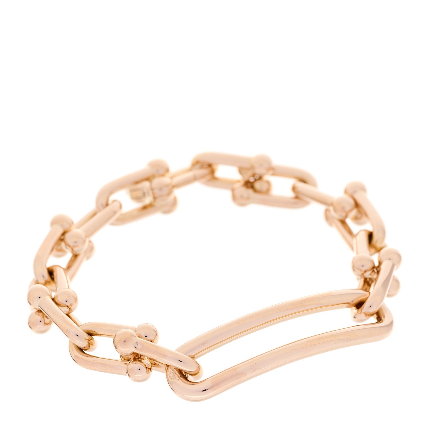 Tiffany 18K Rose Gold Extra Large HardWear Link Bracelet 1 of 5