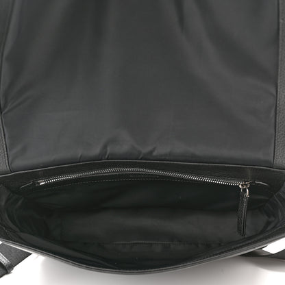 Burberry Grainy Calfskin Embossed Bruno Messenger Black 5 of 9