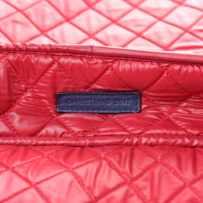 Chanel Canvas Quilted Large Pouch Cosmetic Case Blue 7 of 8
