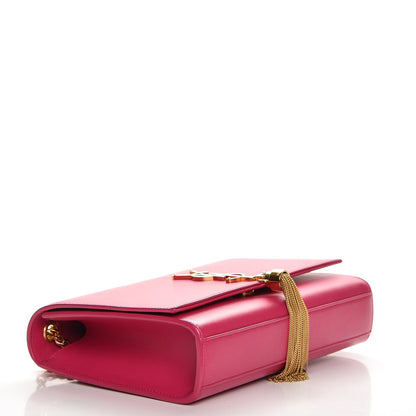 Saint Laurent Smooth Calfskin Medium Classic Monogram Kate Tassel Satchel Fuchsia 4 of 7