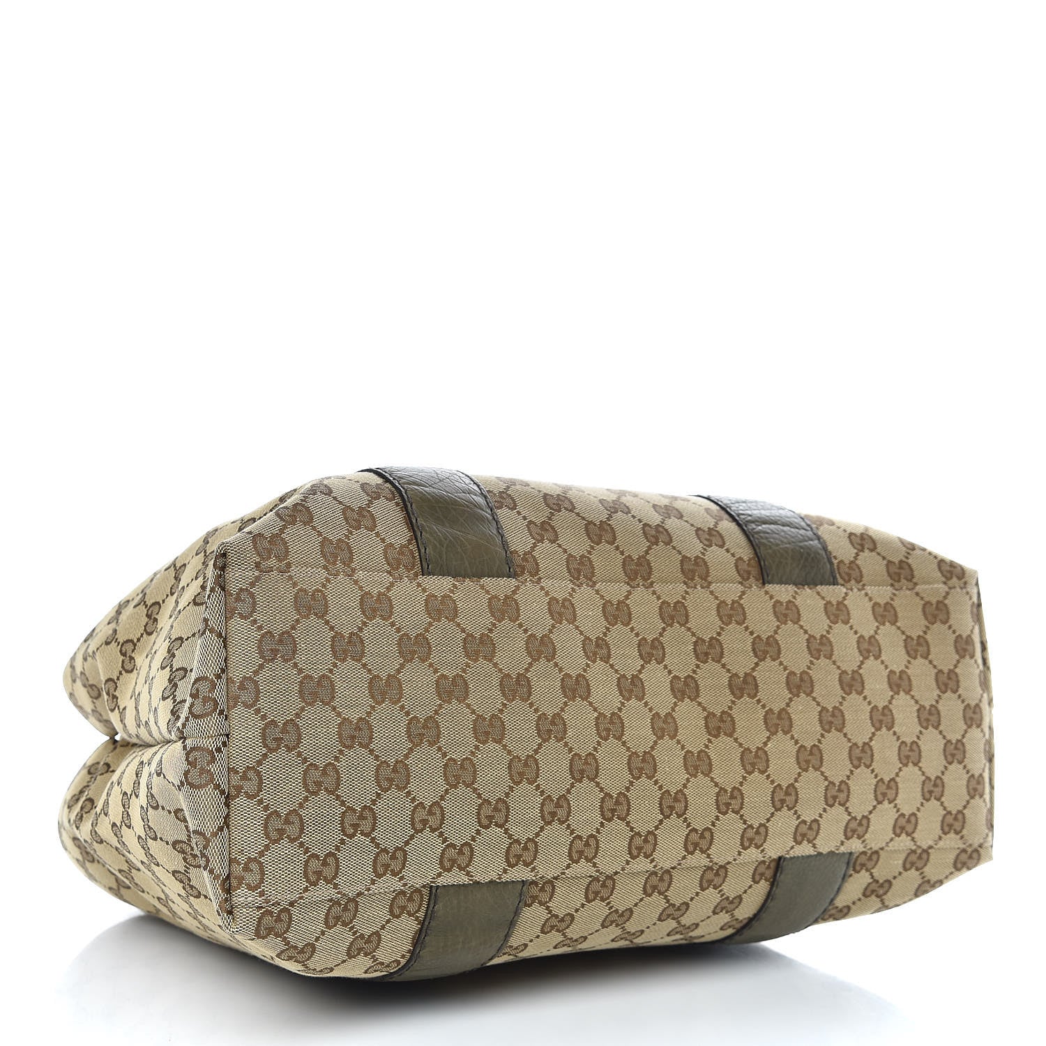 Gucci Monogram Medium Bamboo Bar Tote Olive 4 of 12