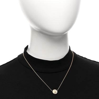 Christian Dior 18K Yellow White Gold Diamond Black Onyx Mother of Pearl Rose Celeste Pendant Necklace 2 of 6