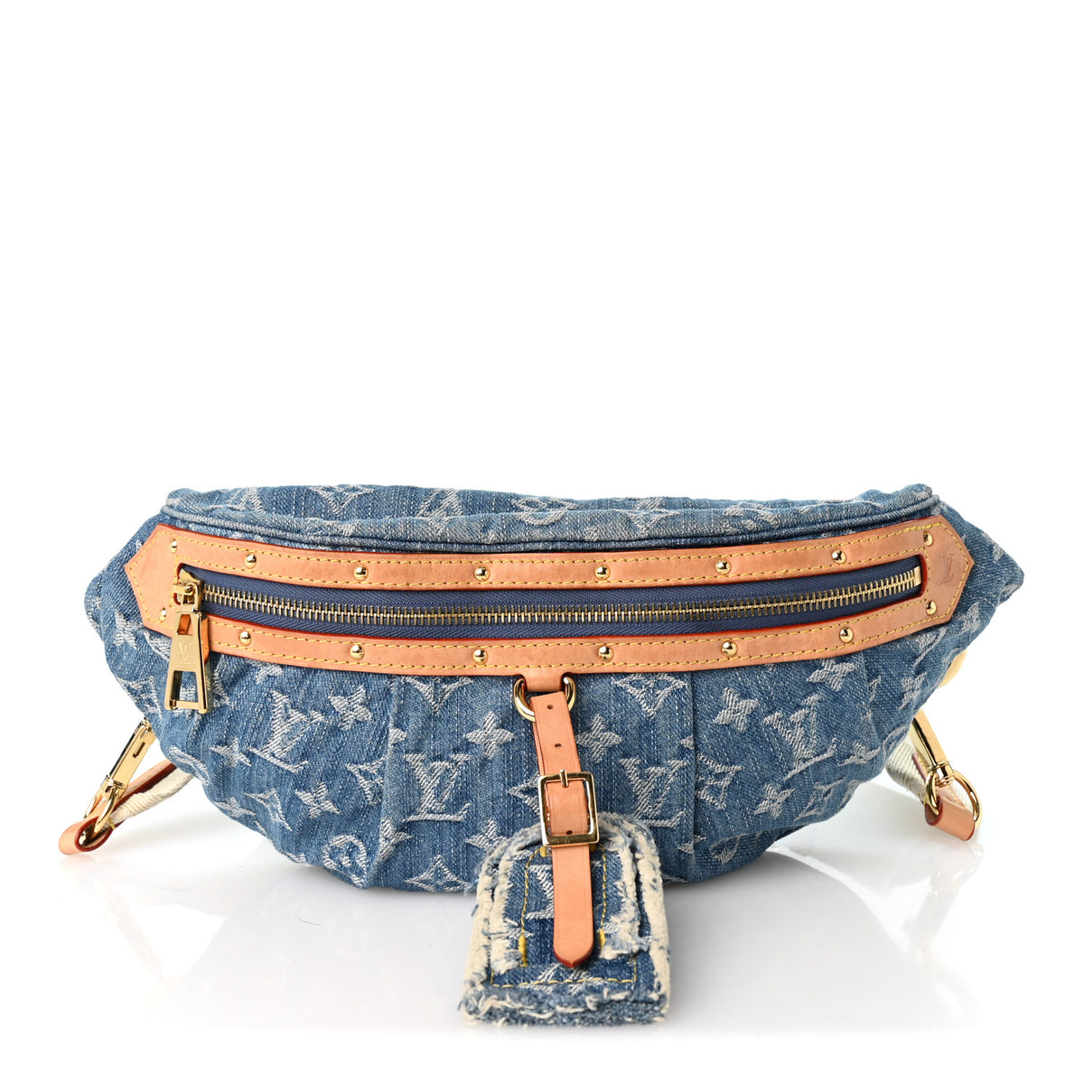Louis Vuitton Monogram Denim High Rise Bumbag Blue 1 of 9