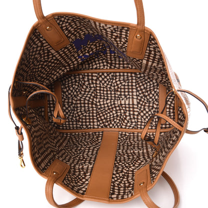 MCM Visetos Medium Liz Reversible Shopper Tote Cognac 9 of 18