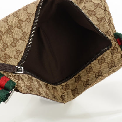 Gucci Monogram Web Belt Bag Dark Brown 5 of 9