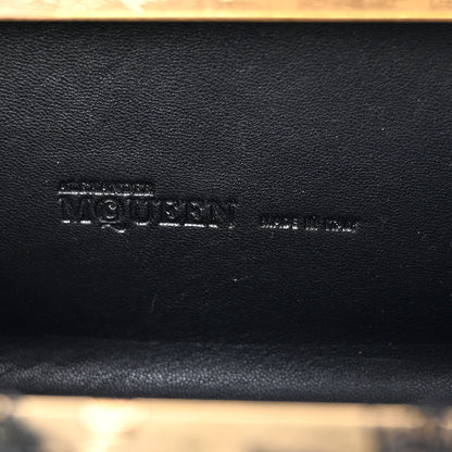 Alexander McQueen Lace Unicorn Knuckle Duster Box Clutch Black 6 of 10