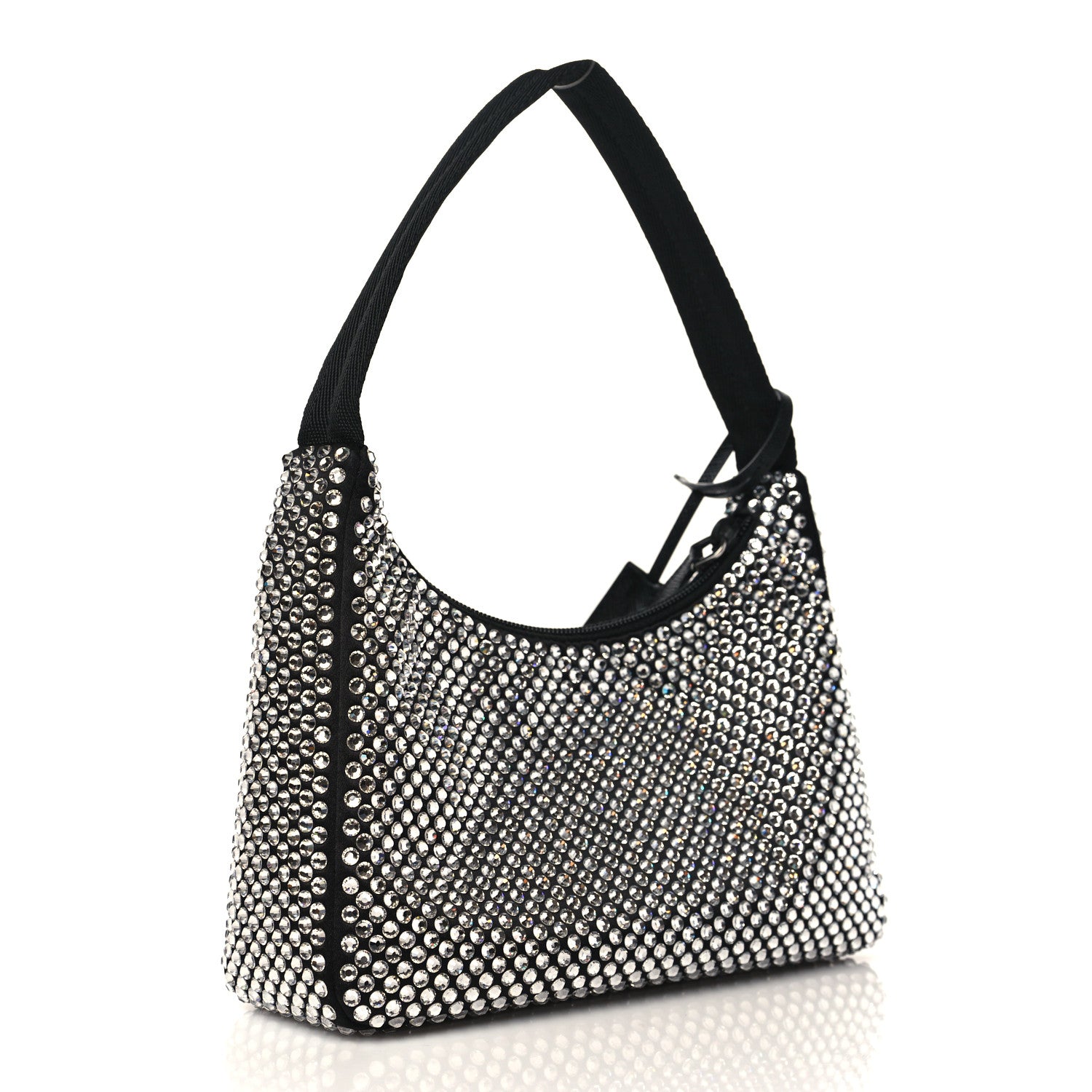 Prada Satin Crystal Mini Re-Edition 2000 Bag Cristal 2 of 9