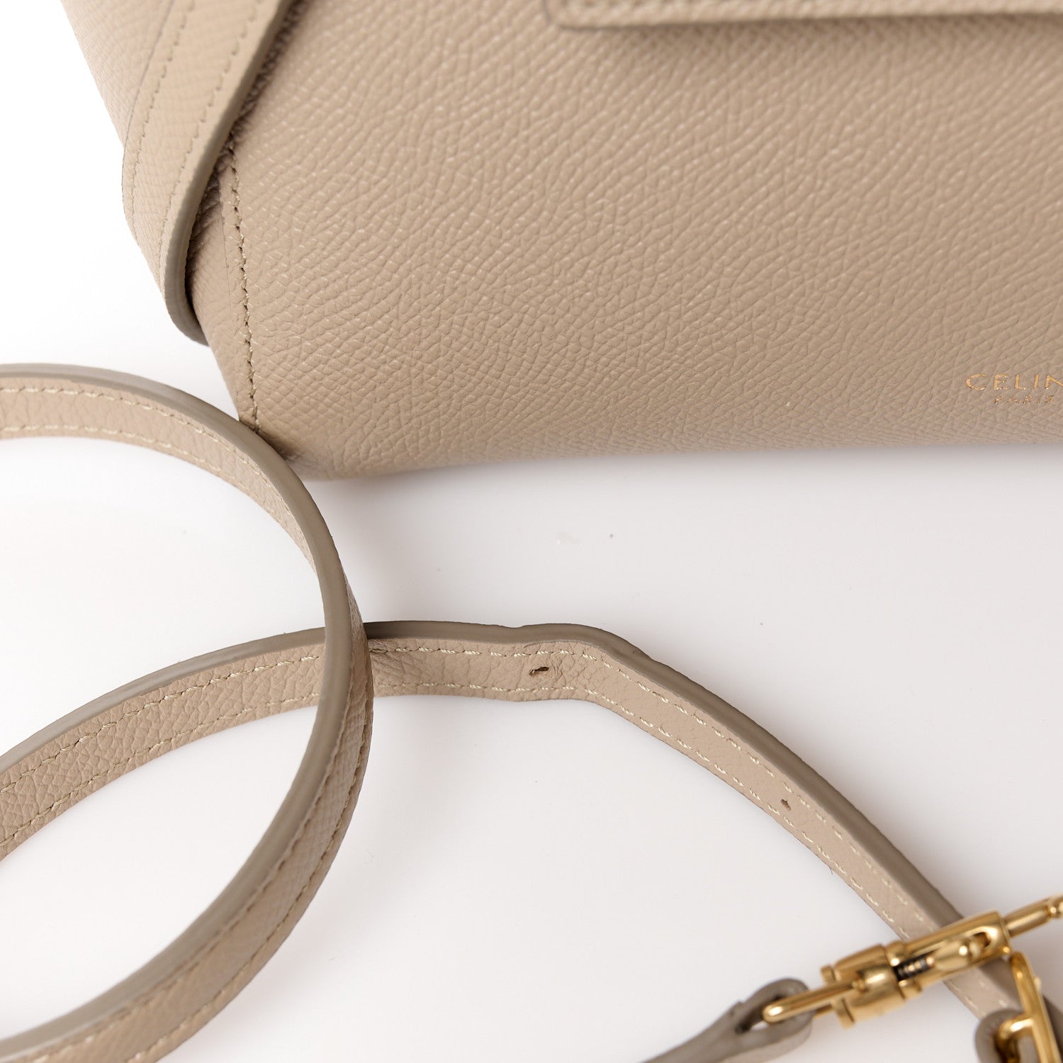 Celine Grained Calfskin Nano Belt Bag Light Taupe 11 of 12
