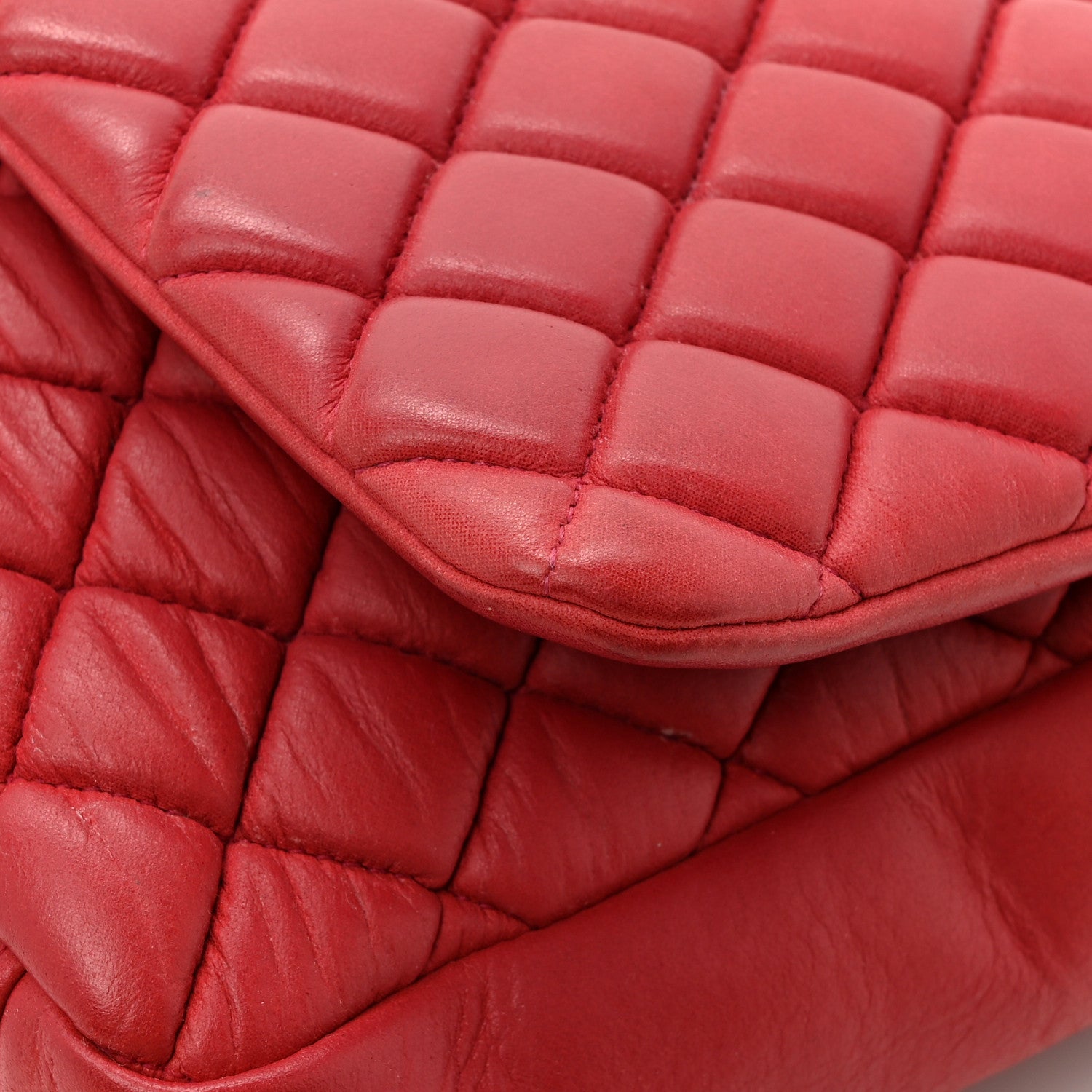 Chanel Iridescent Calfskin Large New Bubble Flap Fuchsia 15 of 17