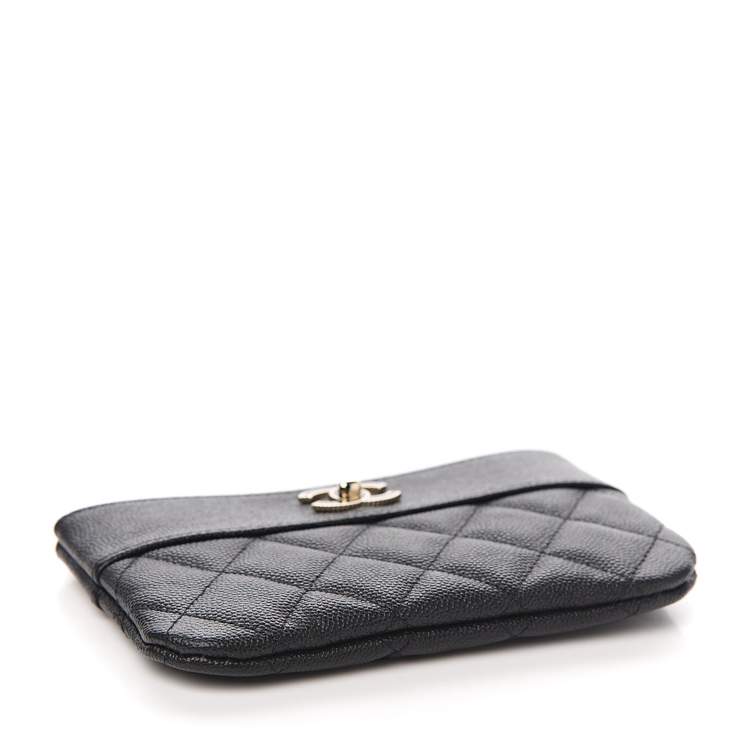 Chanel Caviar Quilted Small Vintage Mademoiselle Cosmetic Case Black 3 of 7