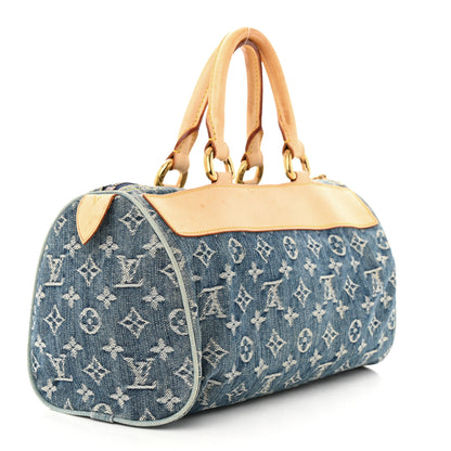 Louis Vuitton Monogram Denim Neo Speedy Blue 3 of 19