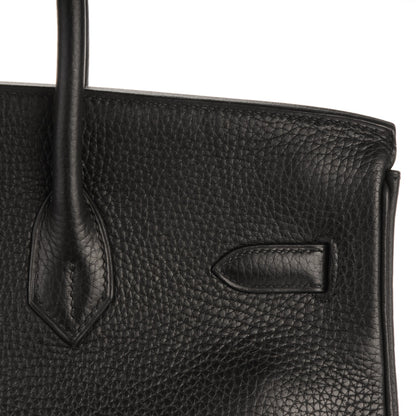 Hermes Taurillon Clemence Birkin 35 Black 18 of 24