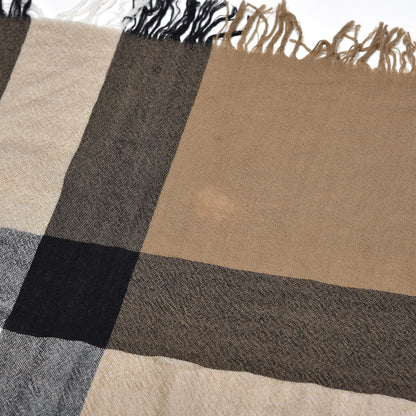Burberry Merino Wool House Check Fringe Lightweight Scarf 6 of 6