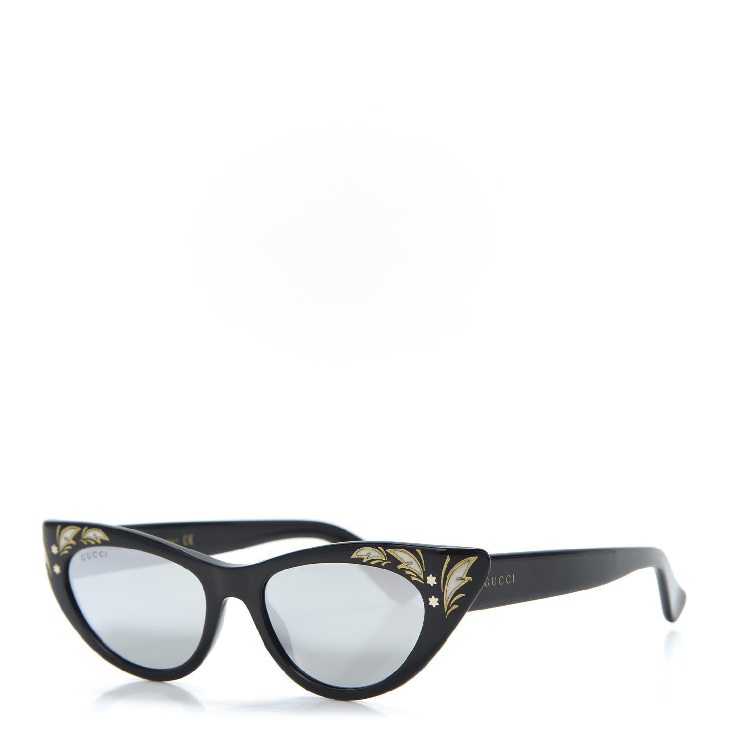 Gucci Acetate Cat Eye GG0089S Sunglasses Black 1 of 8