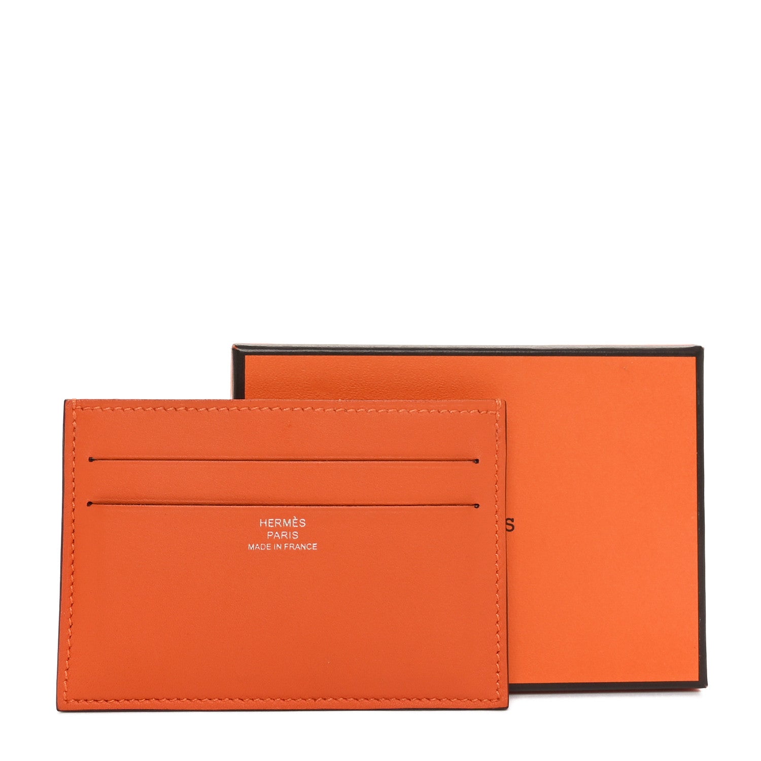 Hermes Swift Citizen Twill Card Case Orange Bleu Riviera Vert Vertigo 9 of 9