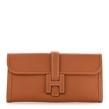 Hermes Swift Jige Elan 29 Clutch Gold 1 of 8