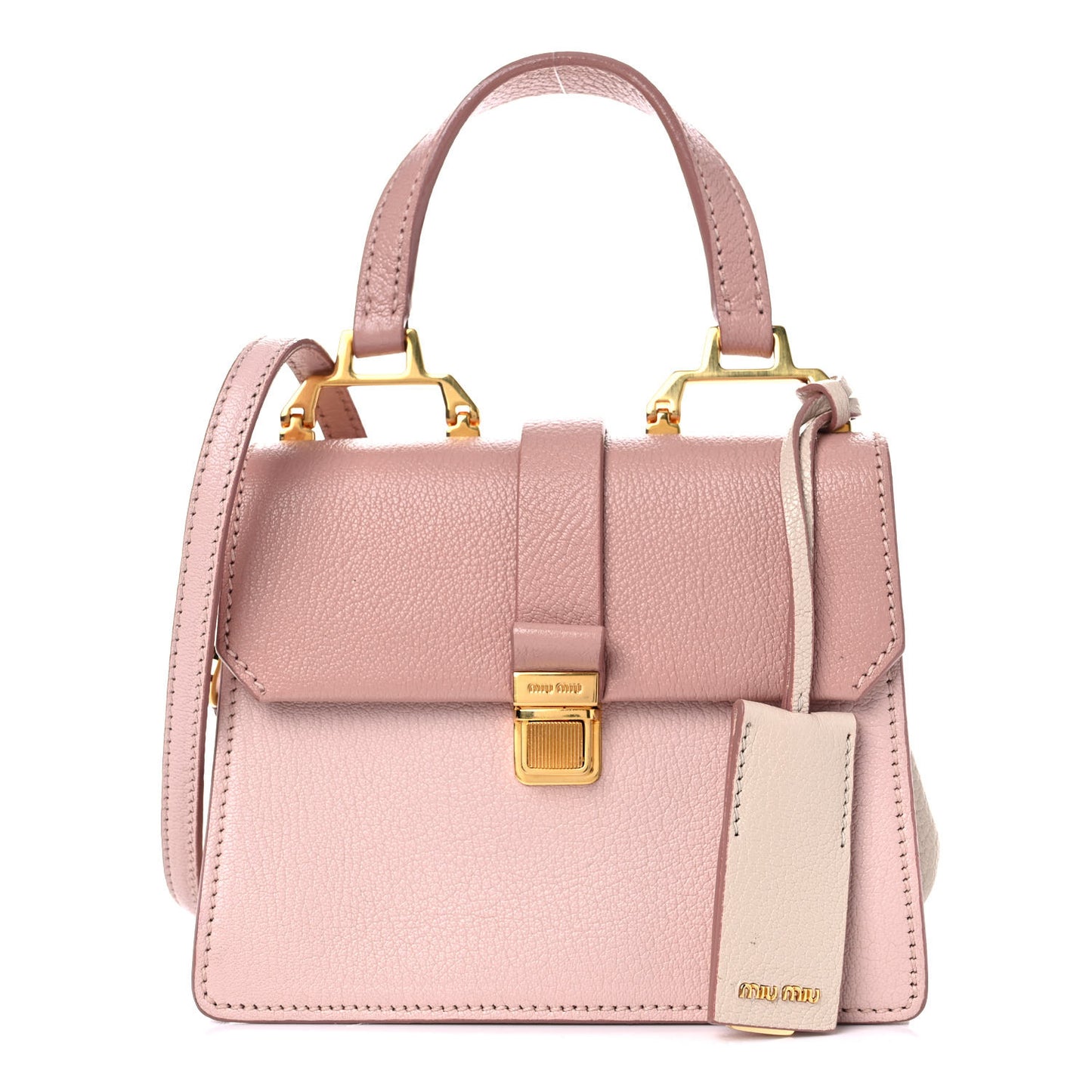 Goatskin Madras Mini Top Handle Bag Orchidea Gemma