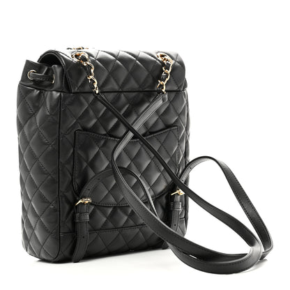 Chanel Lambskin Quilted Small Urban Spirit Backpack Black 3 of 11