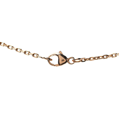 Hermes Lacquered Rose Gold Mini Pop H Pendant Necklace Rose Dragee 3 of 4