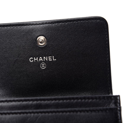 Chanel Caviar Quilted Vintage Mademoiselle Flap Card Holder Black 6 of 9