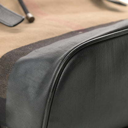Burberry Canvas Mega Check Doran Backpack Black 10 of 17