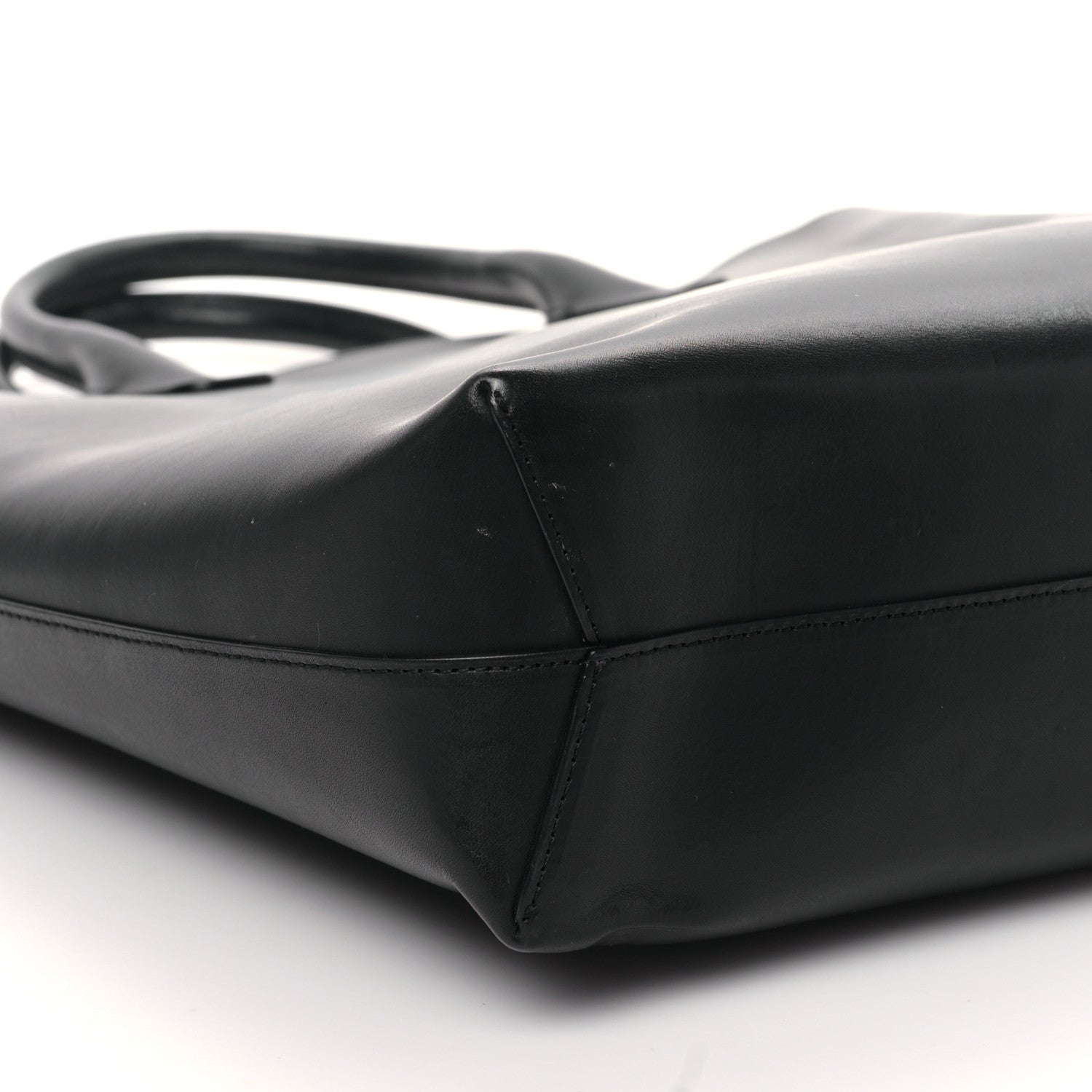 Mansur Gavriel Calfskin North South Tote Black Flamma 7 of 8