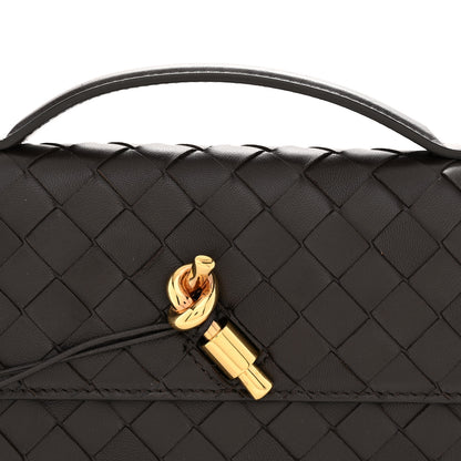 Bottega Veneta Nappa Intrecciato Long Andiamo Top Handle Clutch Fondant 8 of 10
