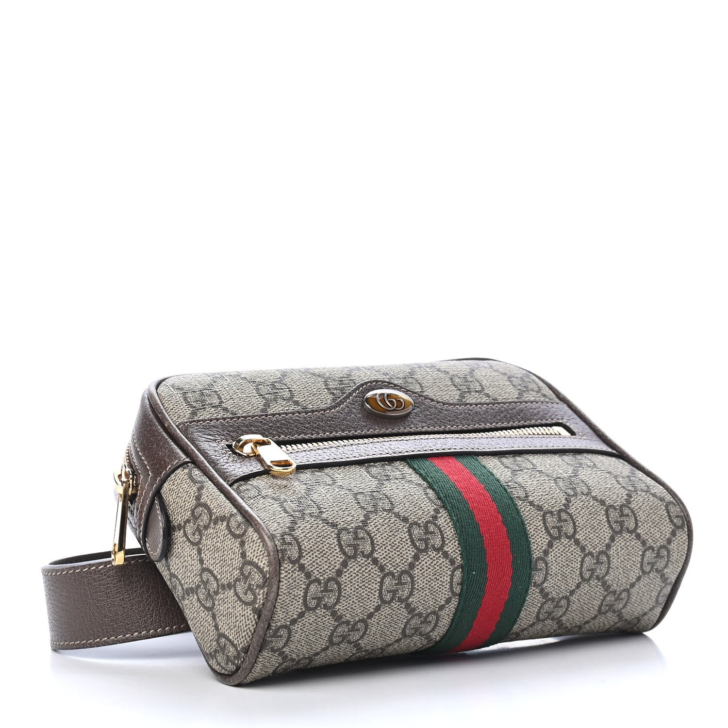 Gucci GG Supreme Monogram Web Small Ophidia Belt Bag 85 34 Dark Brown 4 of 9