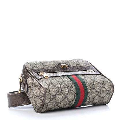 Gucci GG Supreme Monogram Web Small Ophidia Belt Bag 85 34 Dark Brown 4 of 9