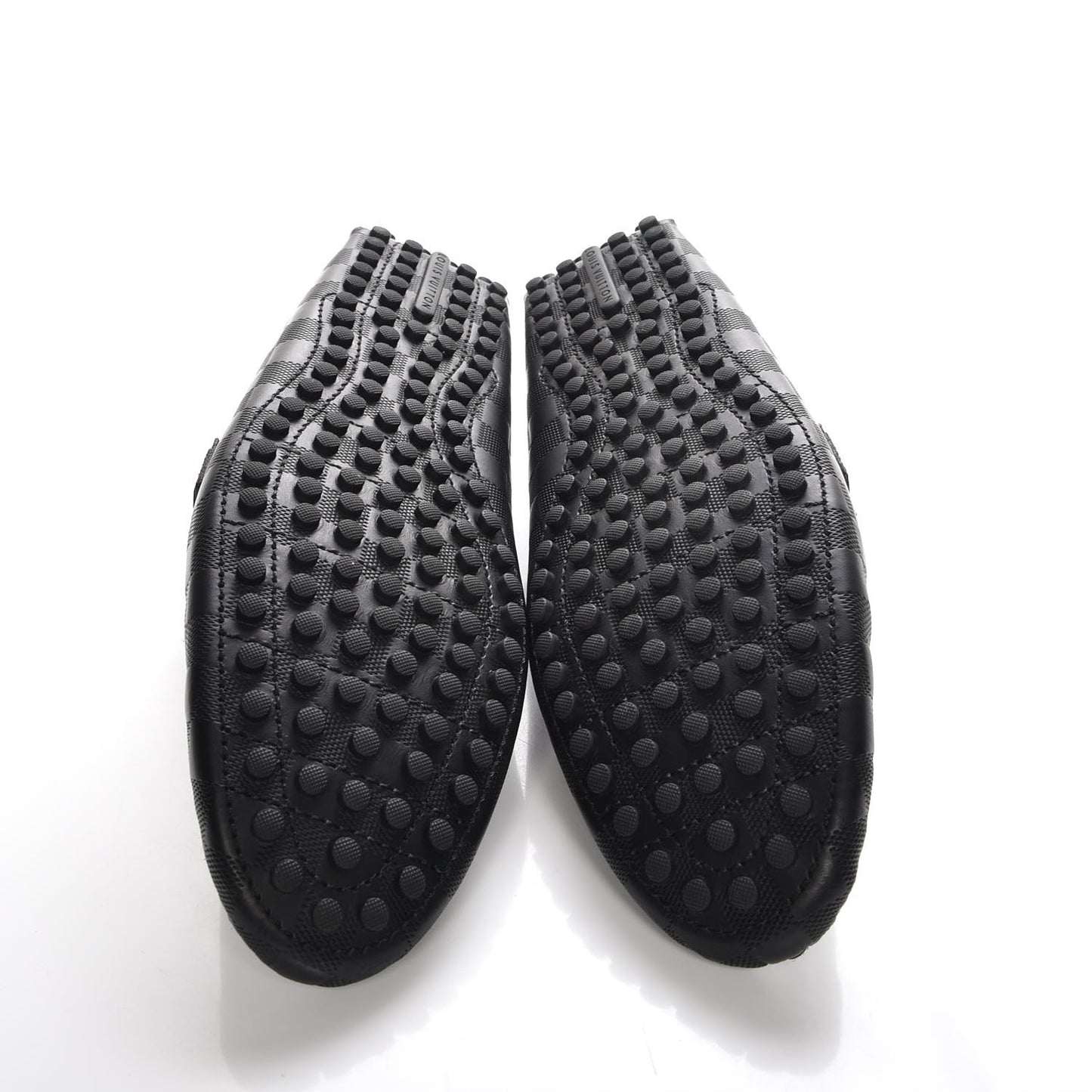 Mens Damier Infini Hockenheim Moccasin Loafers 11 Onyx
