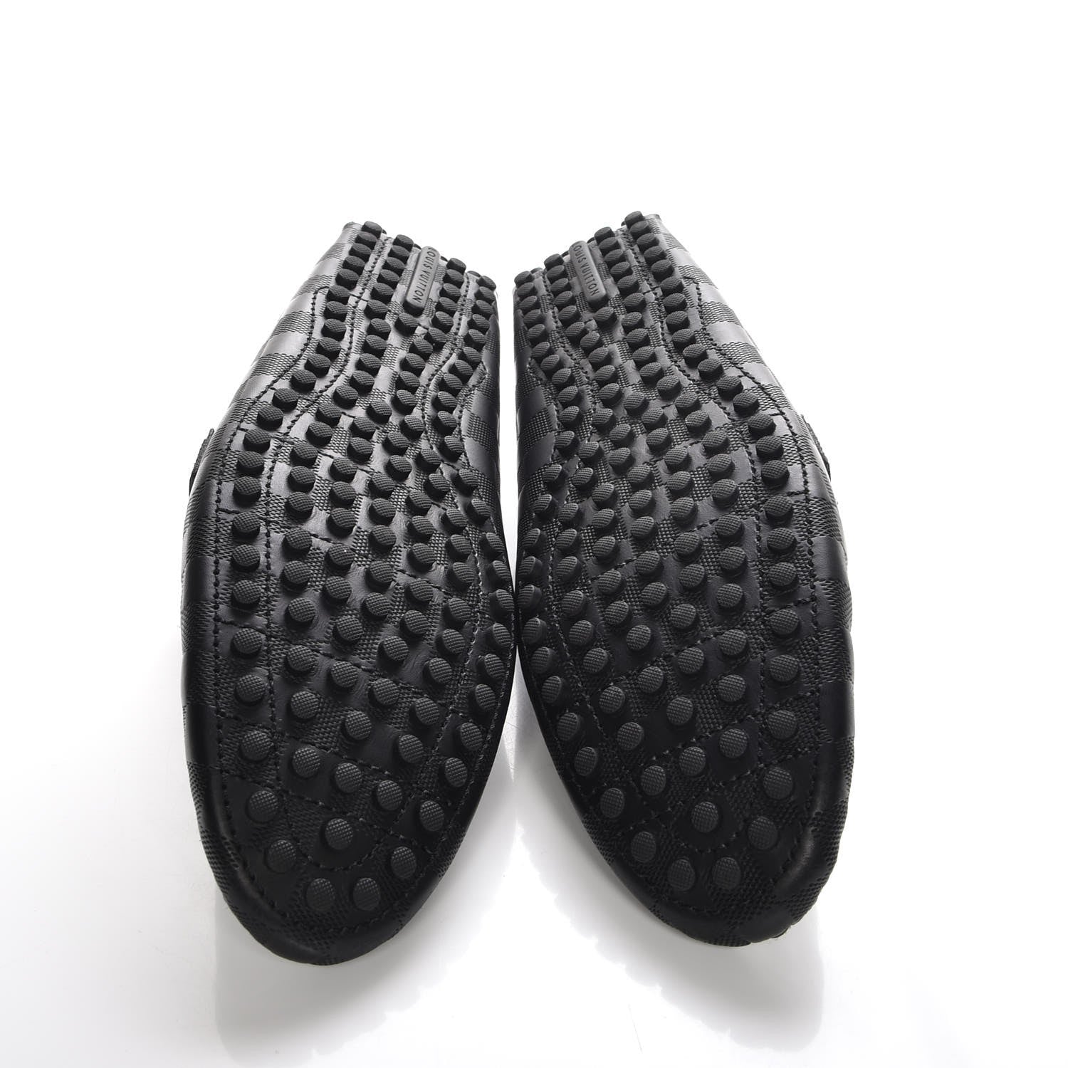 Louis Vuitton Mens Damier Infini Hockenheim Moccasin Loafers 11 Onyx 5 of 10