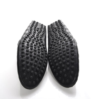 Louis Vuitton Mens Damier Infini Hockenheim Moccasin Loafers 11 Onyx 5 of 10