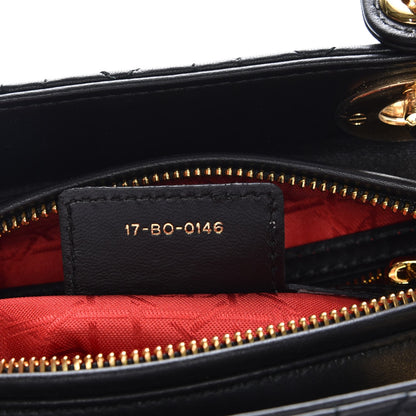 Christian Dior Lambskin Cannage Medium Lady Dior Black 8 of 8