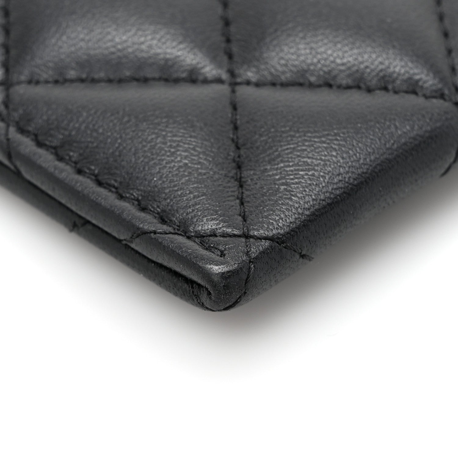 Chanel Lambskin Quilted Card Holder So Black 9 of 11