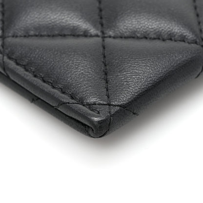 Chanel Lambskin Quilted Card Holder So Black 9 of 11