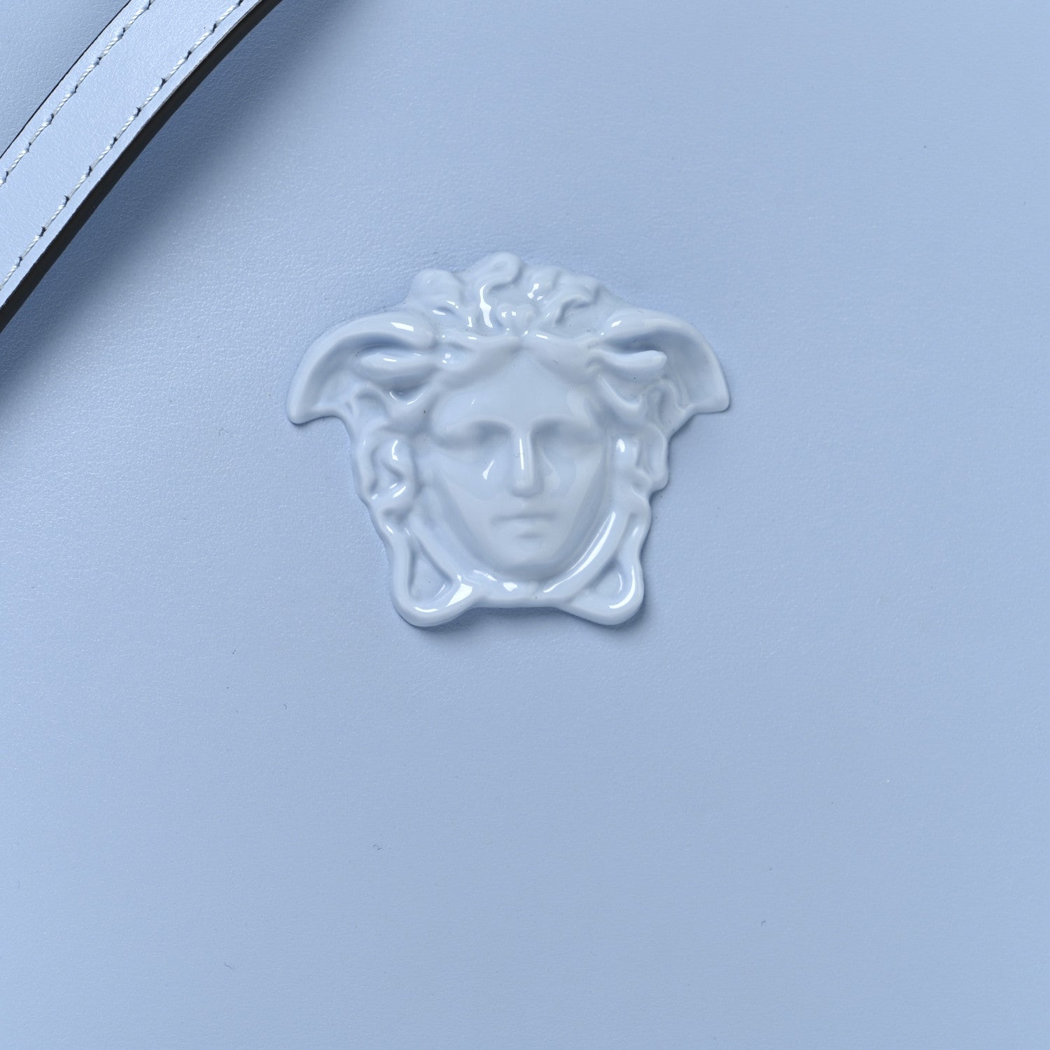 Versace Calfskin Palazzo Medusa Camera Bag Blue 7 of 10