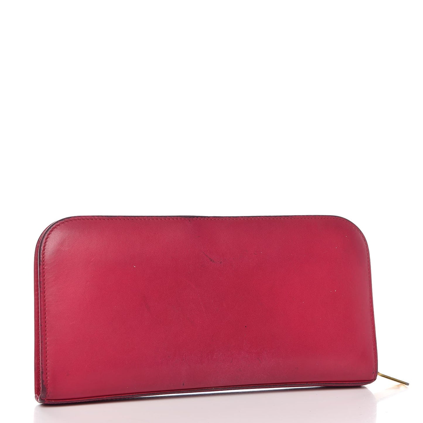 Calfskin Classic Zip Around Continental Wallet Fuchsia