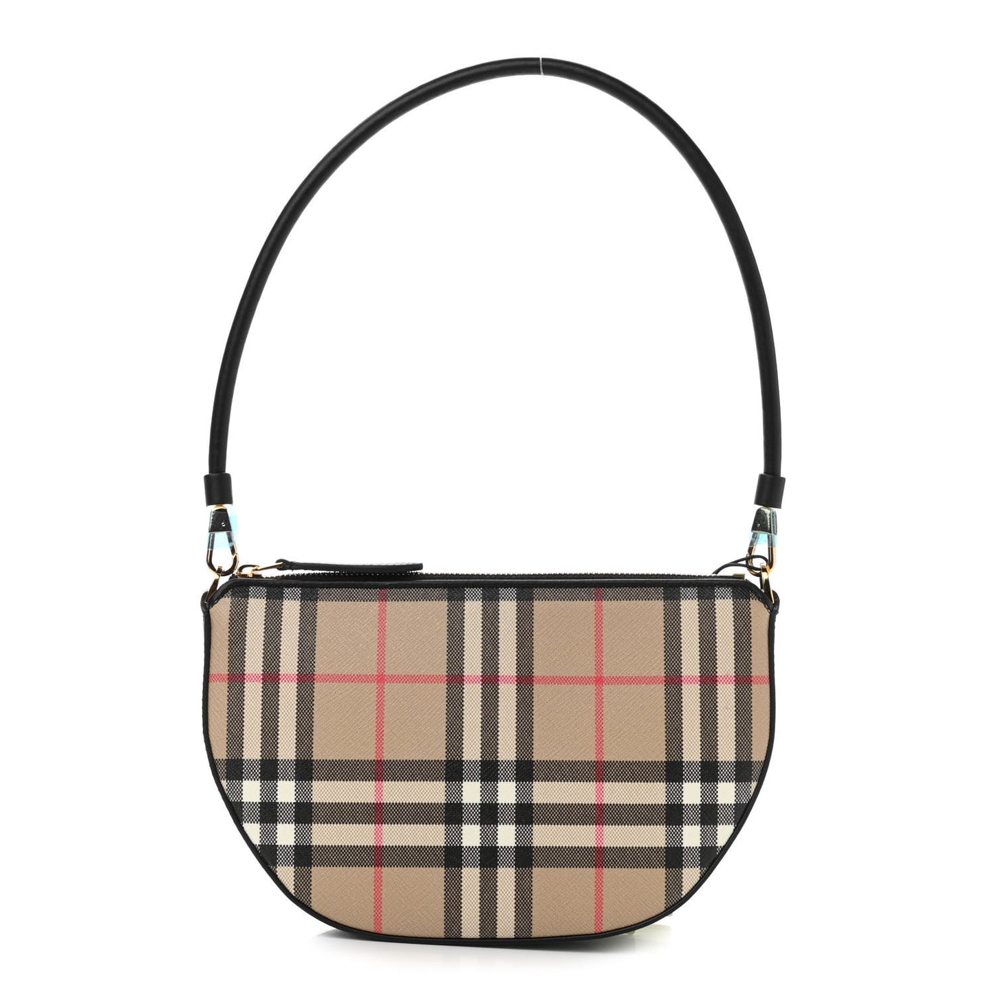 Vintage Check Calfskin Olympia Slim Pouch Archive Beige