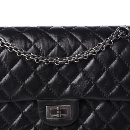 Chanel Aged Calfskin Quilted 2.55 Reissue 225 Flap Black 10 of 11