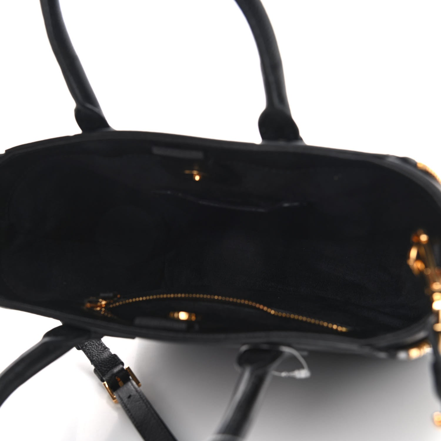 Tom Ford Pebbled Calfskin Medium Jennifer Zip Tote Black 4 of 8